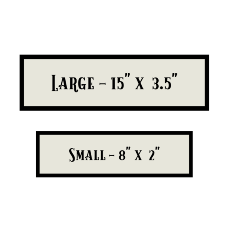 sign size chart
