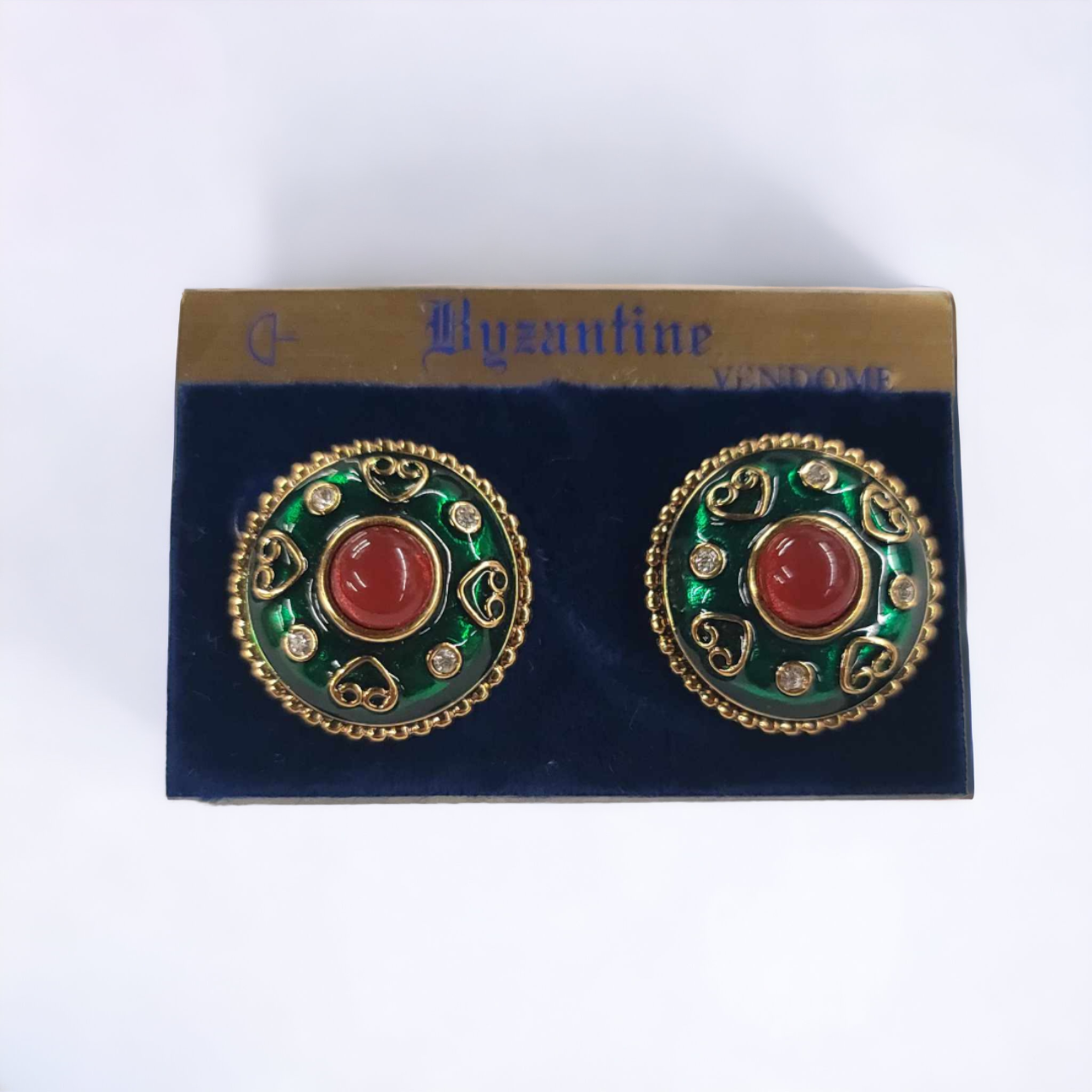 Vintage Byzantine Vendome Earrings Non-allergenic For Pierced Ears