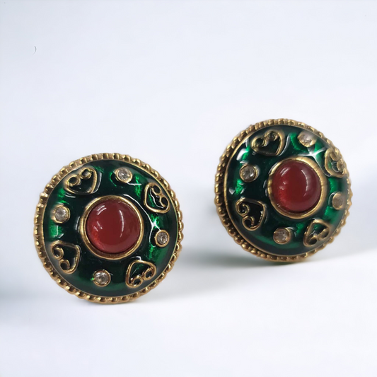 Vintage Byzantine Vendome Earrings Non-allergenic For Pierced Ears