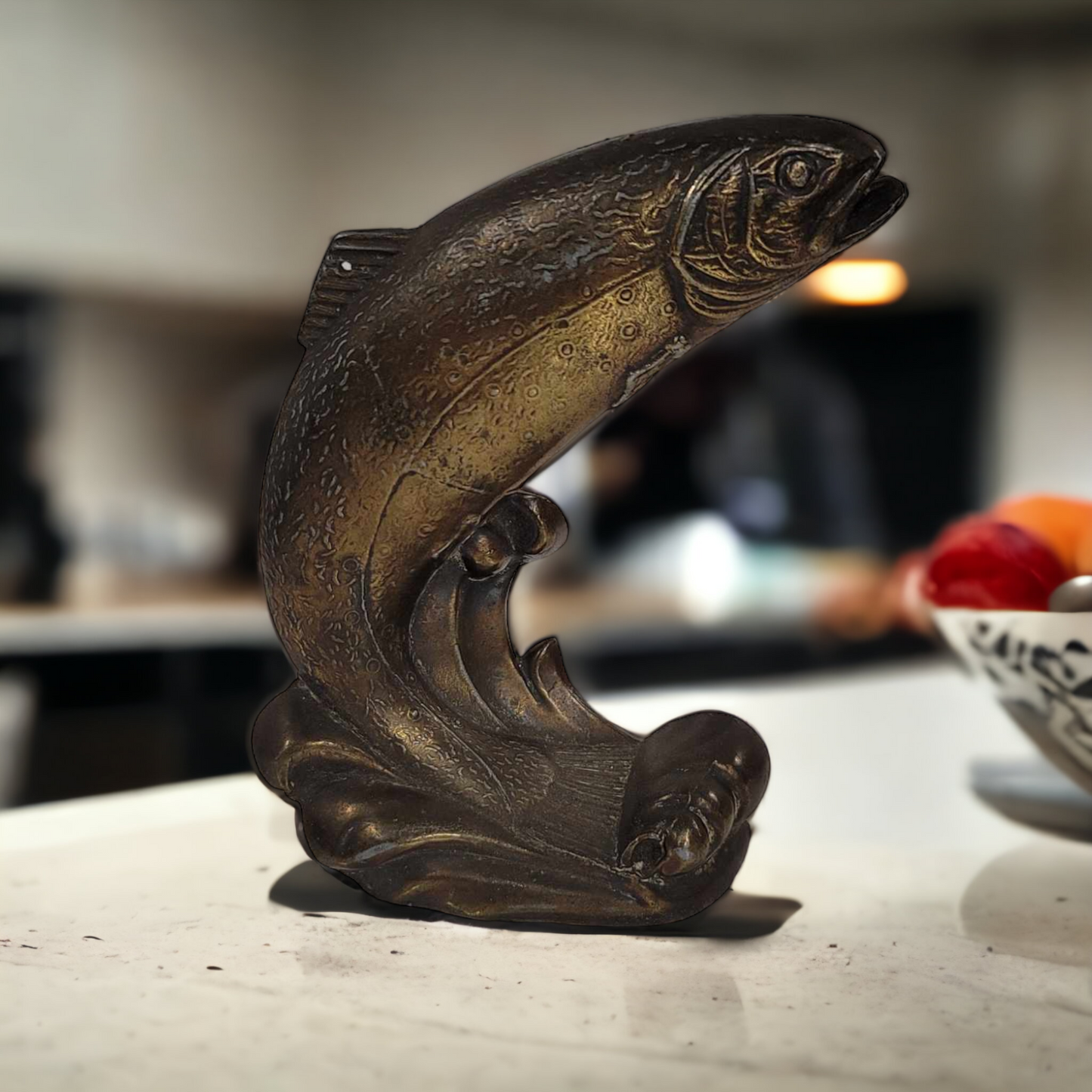 Antique Speckled Trout Fished Shaped Bottle Opener