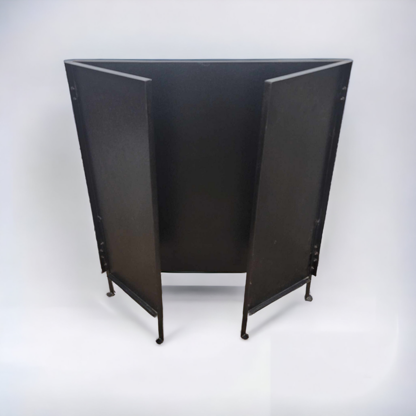 Black Metal Wood Stove Heat Shield