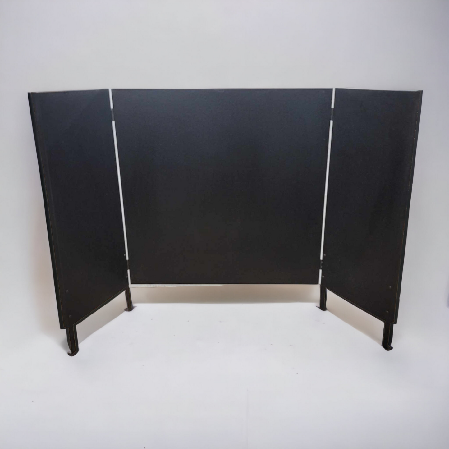 Black Metal Wood Stove Heat Shield