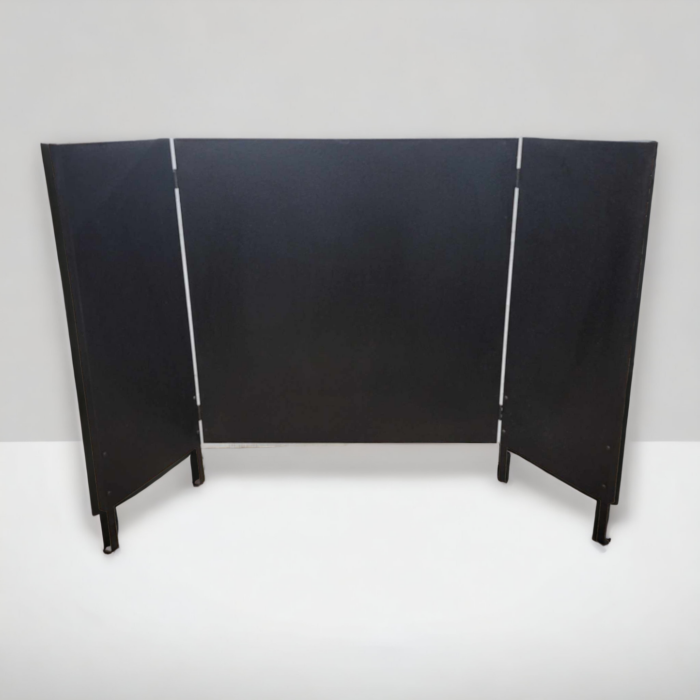 Black Metal Wood Stove Heat Shield