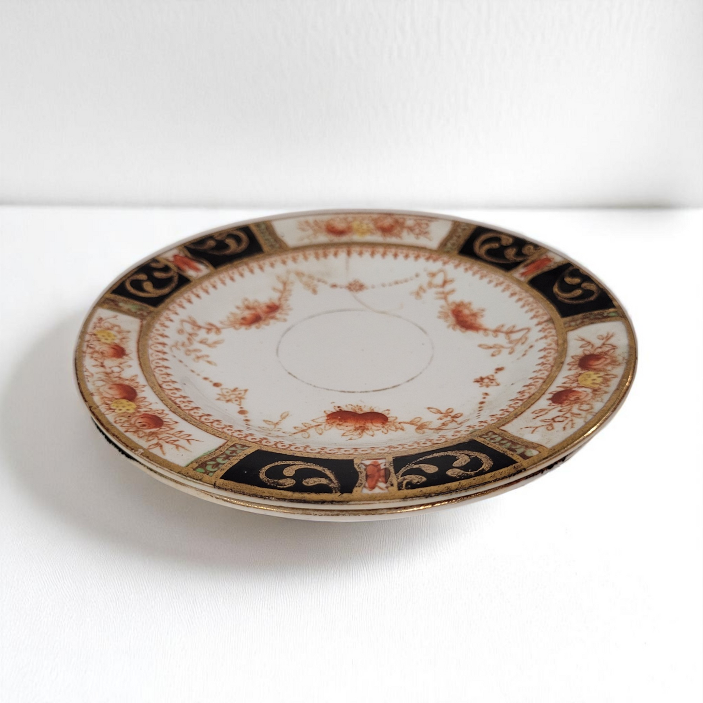 Set Of 2 Small Vintage 5" Royal Pattern China Saucers
