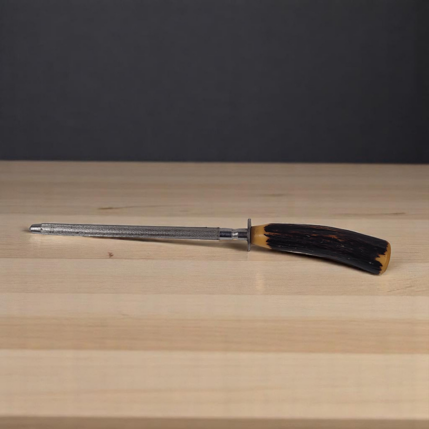 Vintage Antler Handled Butcher/Chef Knife Sharpener