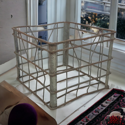 Authentic Donald's Dairy wire milk crate