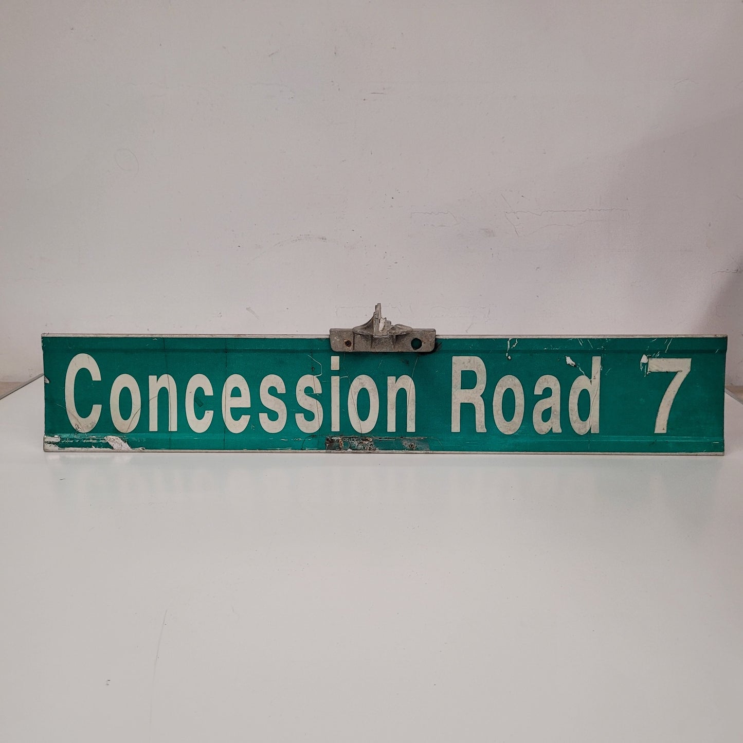 Vintage Authentic Concession Road 7 Street Sign