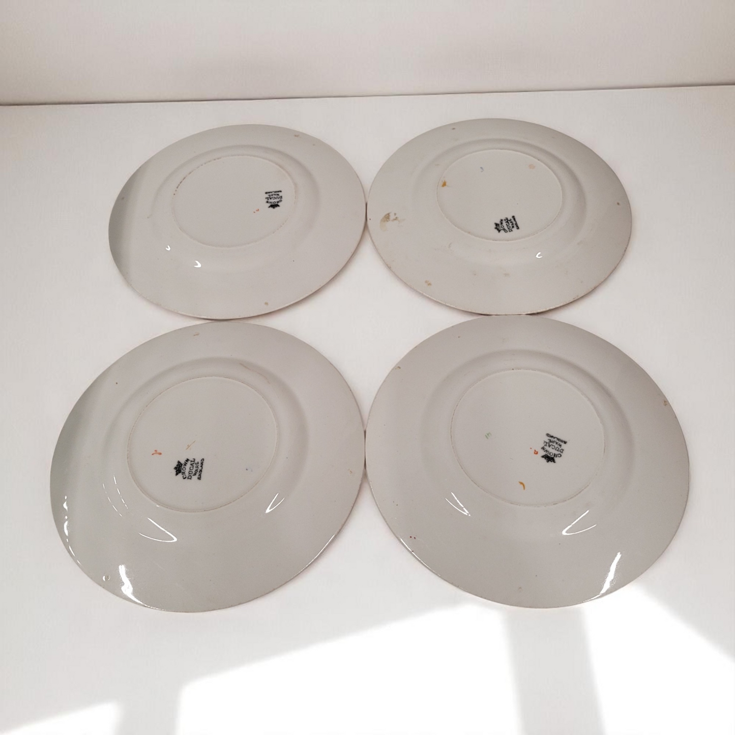Set of 4 Crown Ducal Ware England China 7" Plates