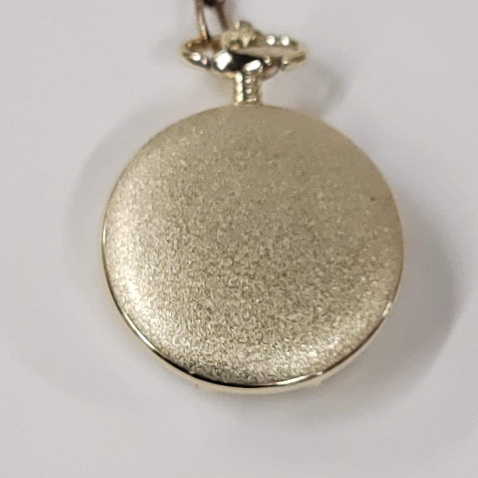 Vtg Motorcycle Pocket Watch & Chain  - Embassy By Gruen Quartz