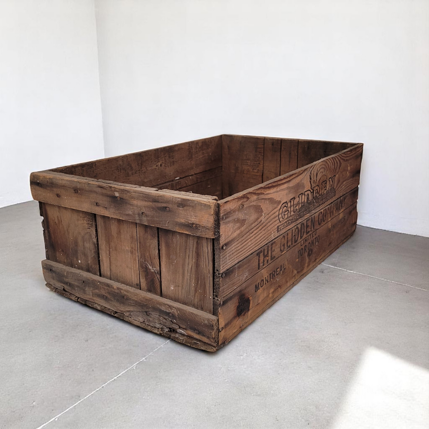Antique Glidden Company Wood Box/Crate