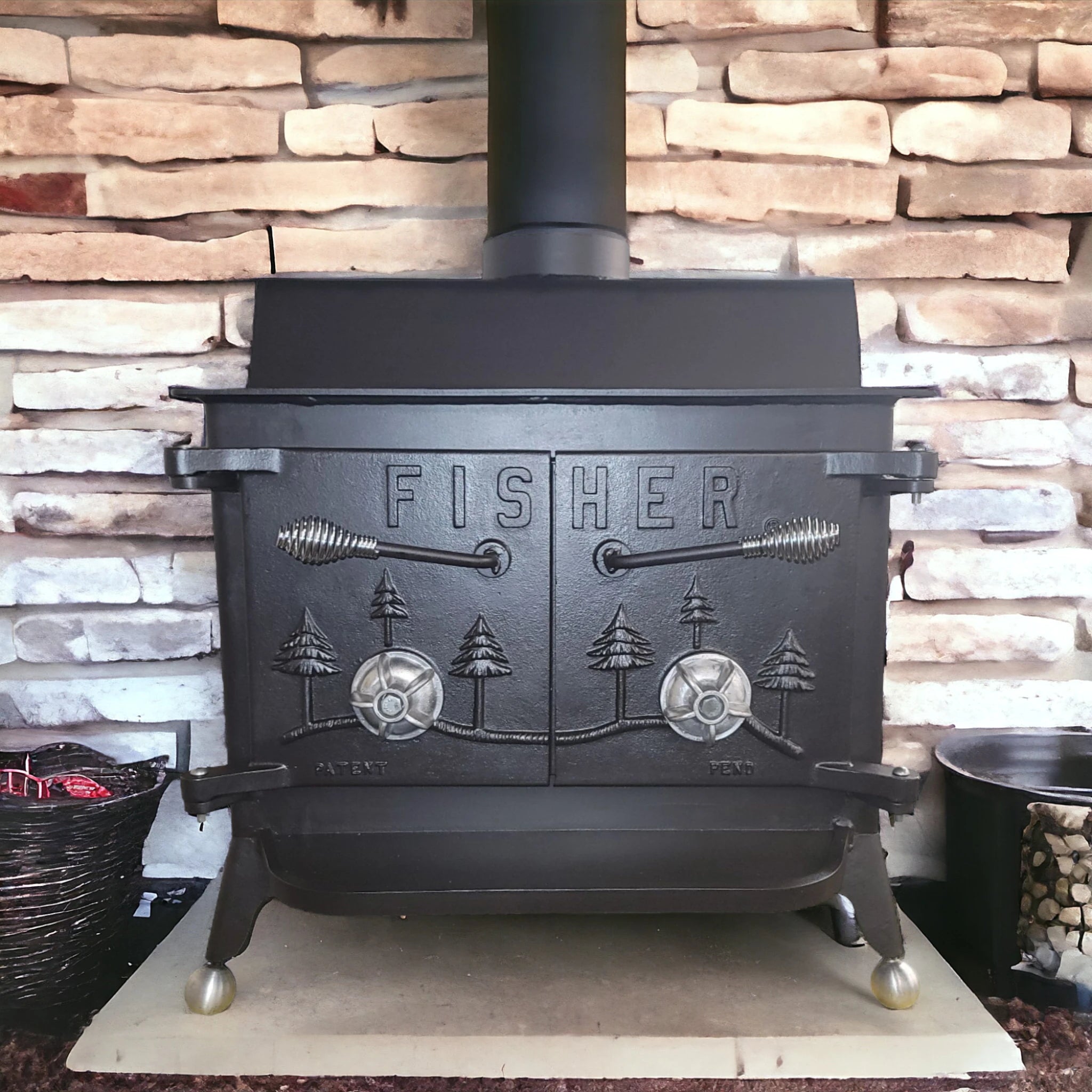 Grandpa Bear Fisher Wood Stove With Ball Feet Wainfleet Trading Post