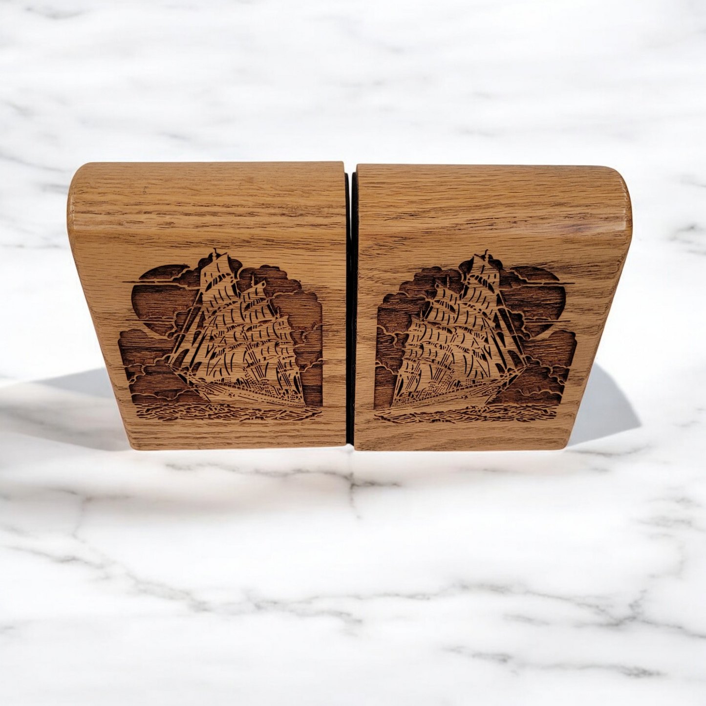 Laserwood Inc. Laser Engraved Bookends
