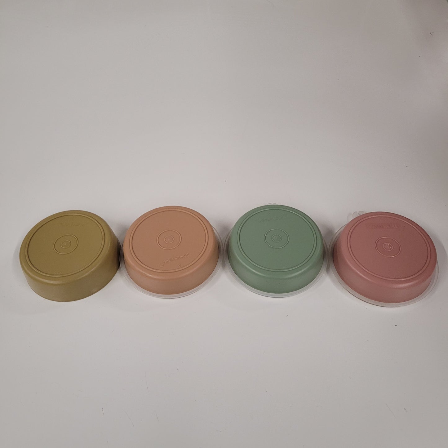 Vintage Tupperware Little Wonders Snack Bowls 4 Bowls 3 Lids 1286