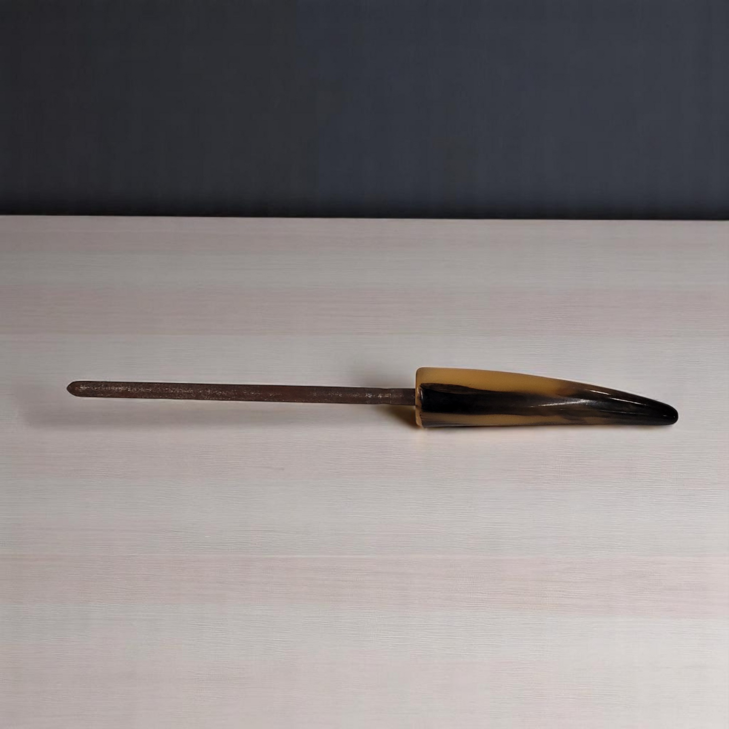 Vintage Marble Handled Butcher/Chef Knife Sharpener