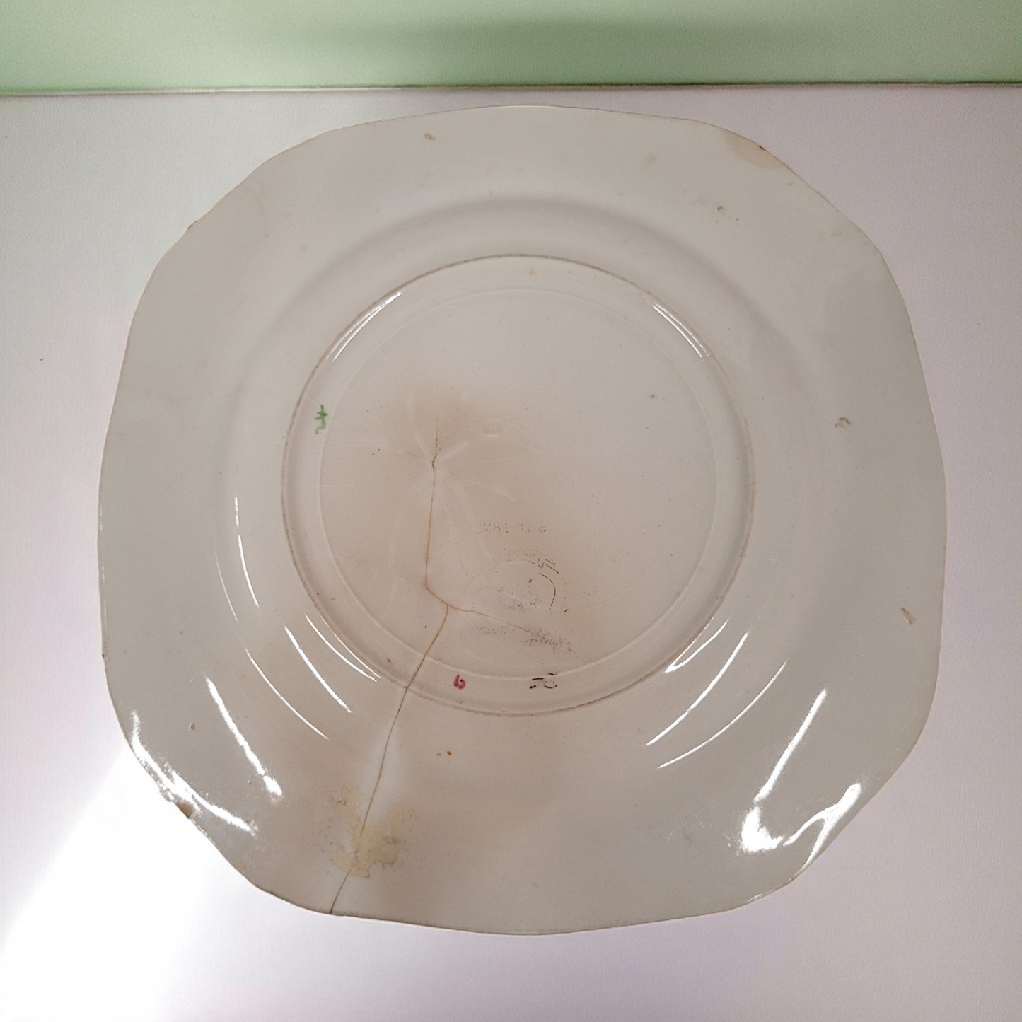 Royal Pattern 6.25" English China Saucer with Gold Trim
