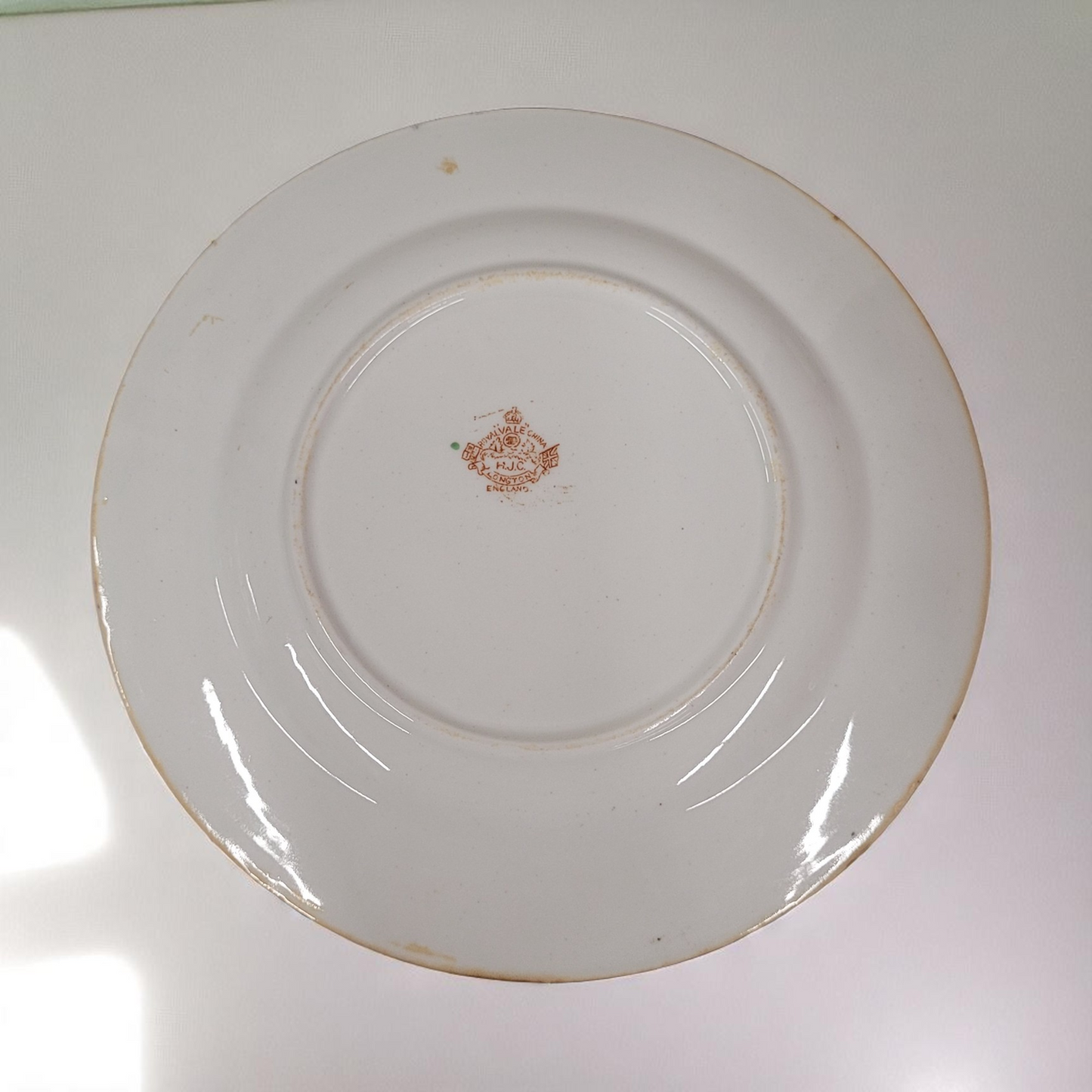 Pair of Royal Vale HJC Longton England China 7" Salad Plates