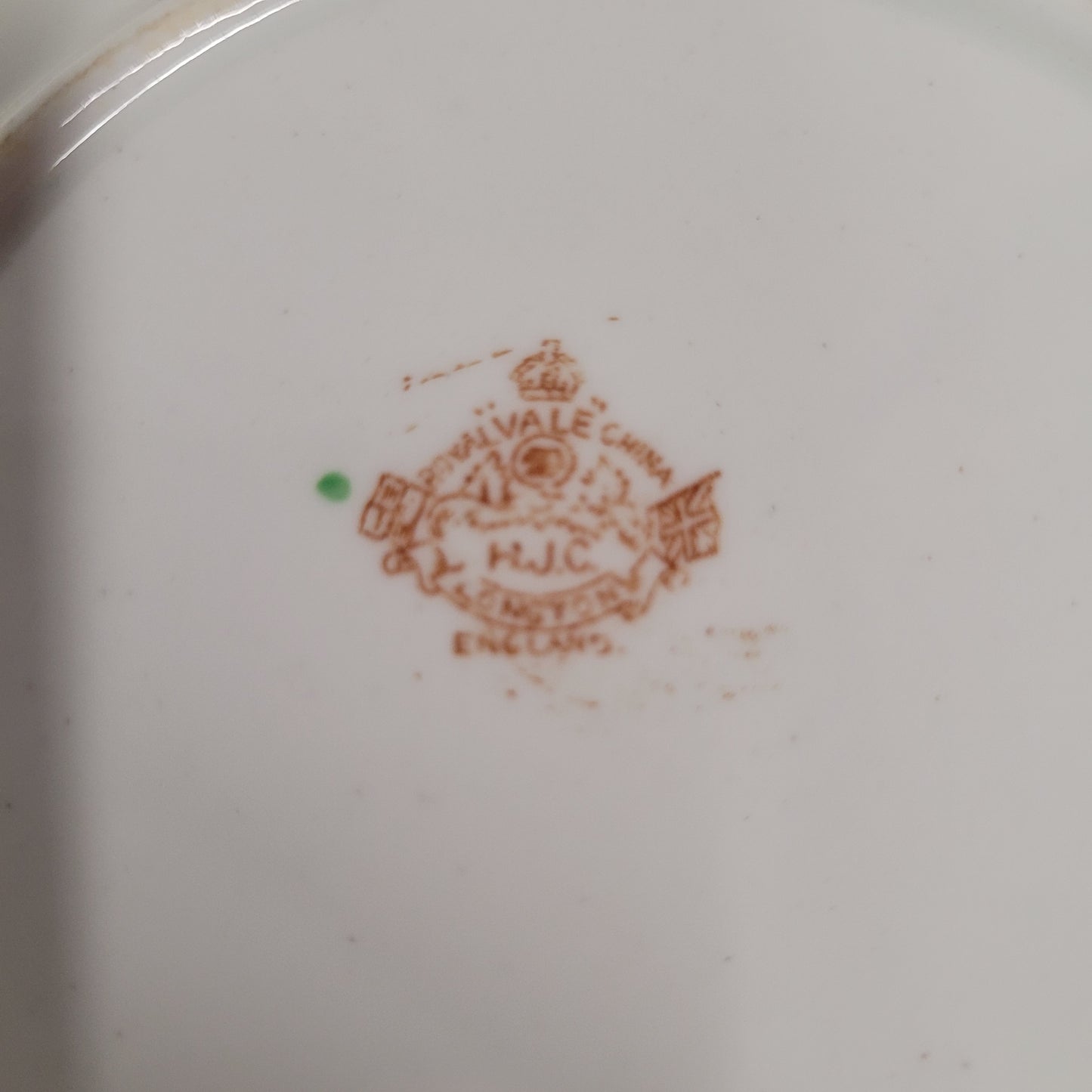 Pair of Royal Vale HJC Longton England China 7" Salad Plates