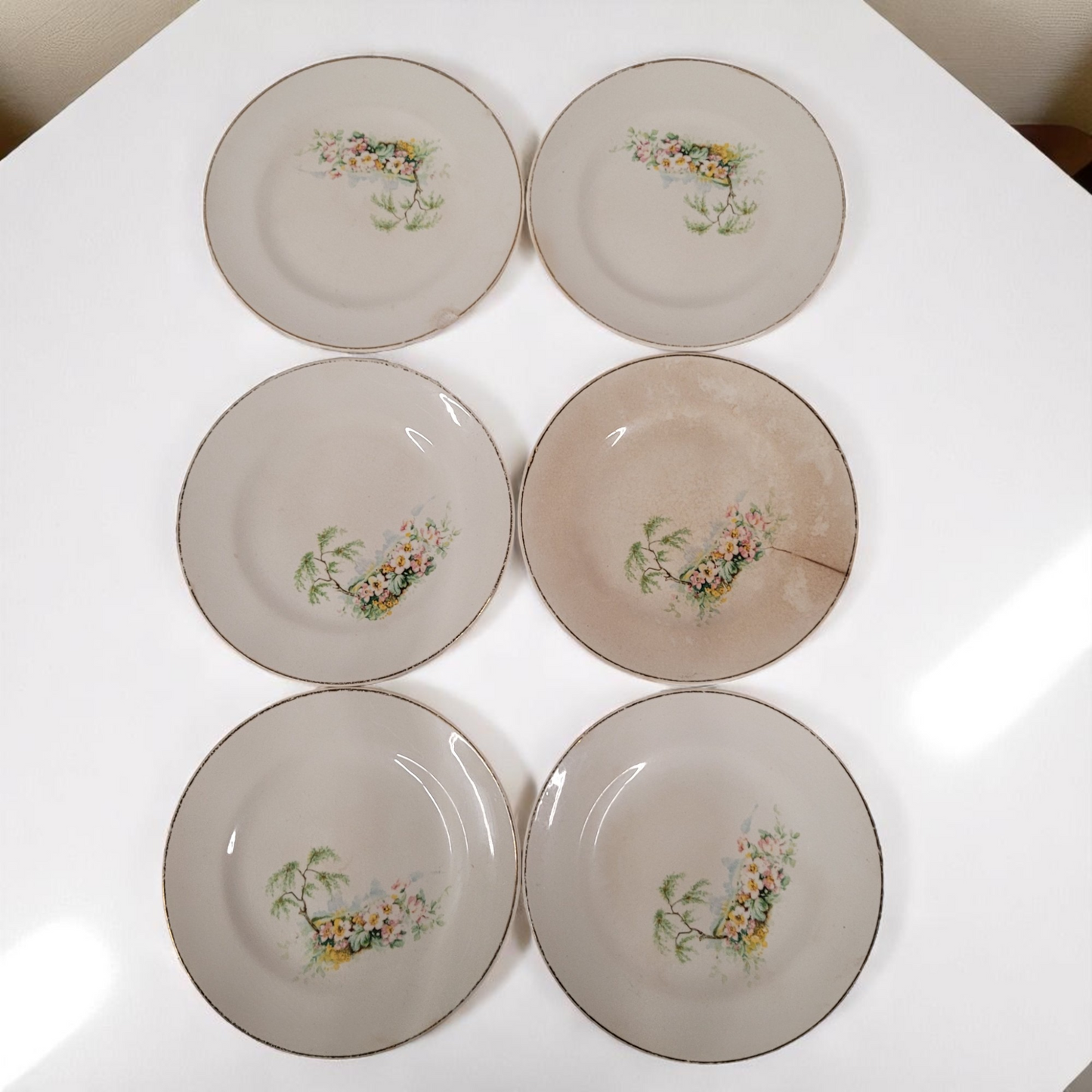 Set of 6 Sovereign Canada British Empire 6.25" Saucers