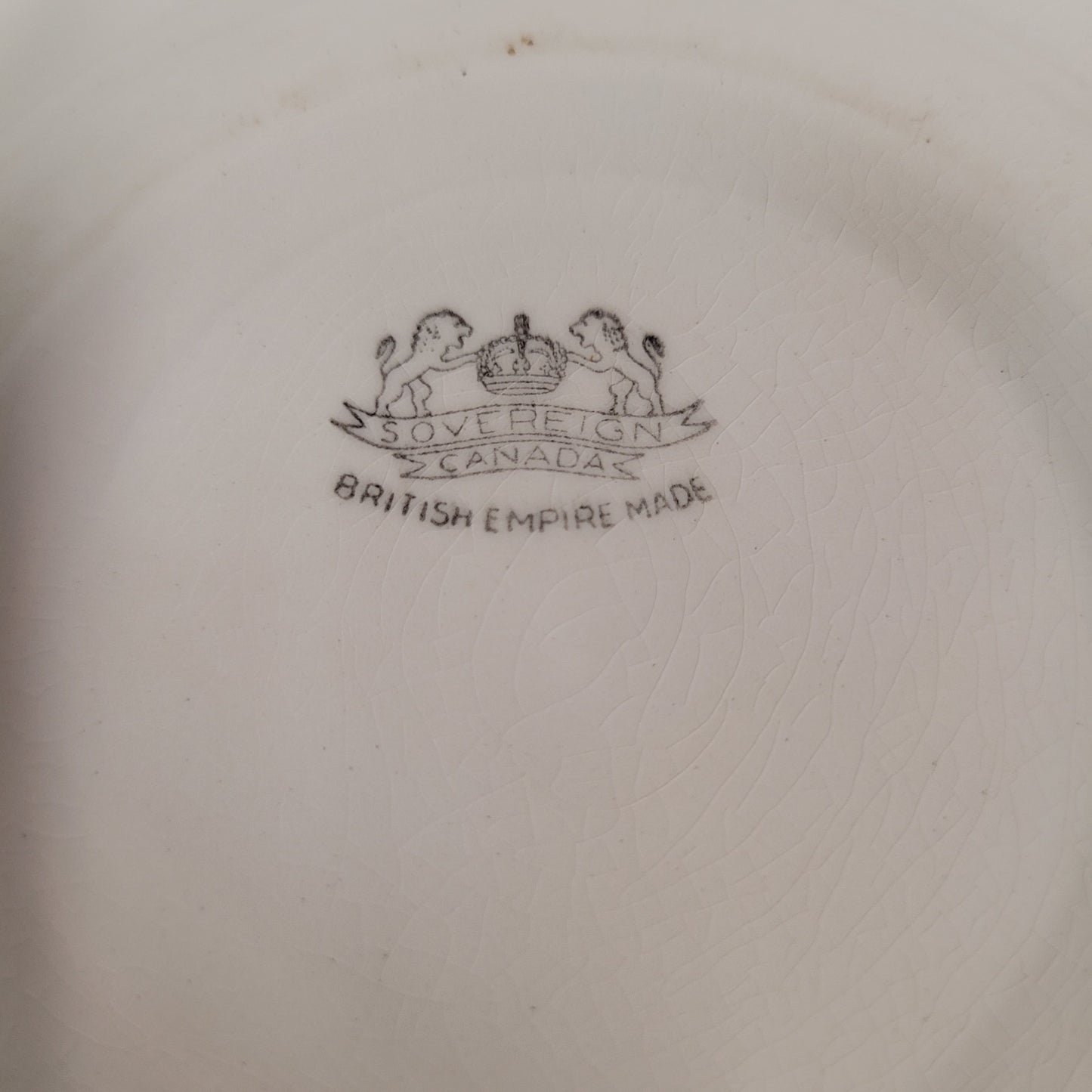 Set of 6 Sovereign Canada British Empire 6.25" Saucers