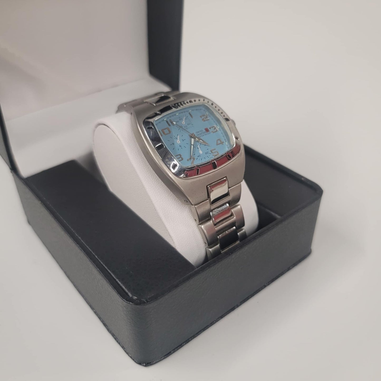 Swiss Hunter Men's Watch with Powder Blue Dial