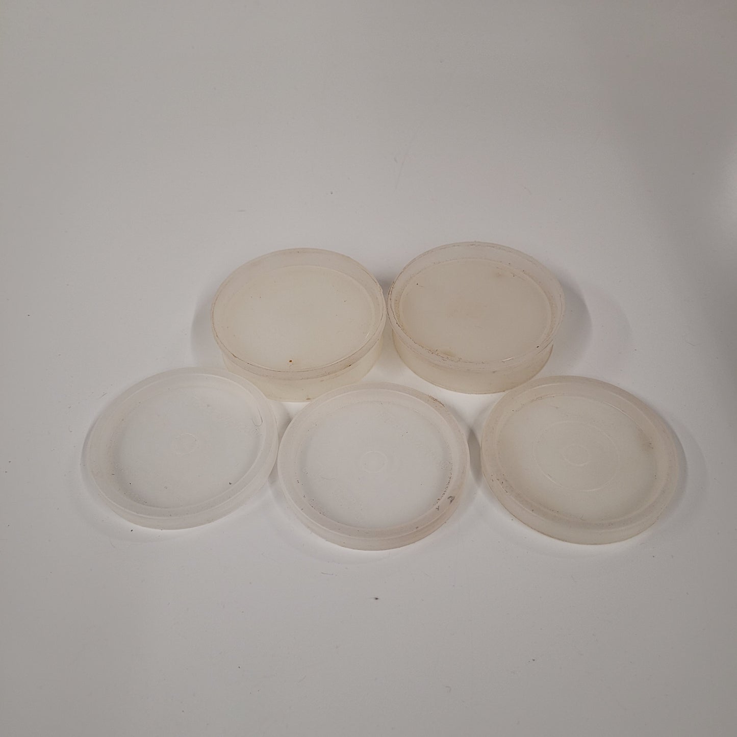 Set Of 5 Vintage Tupperware Replacement Tumbler Lids 296/1319