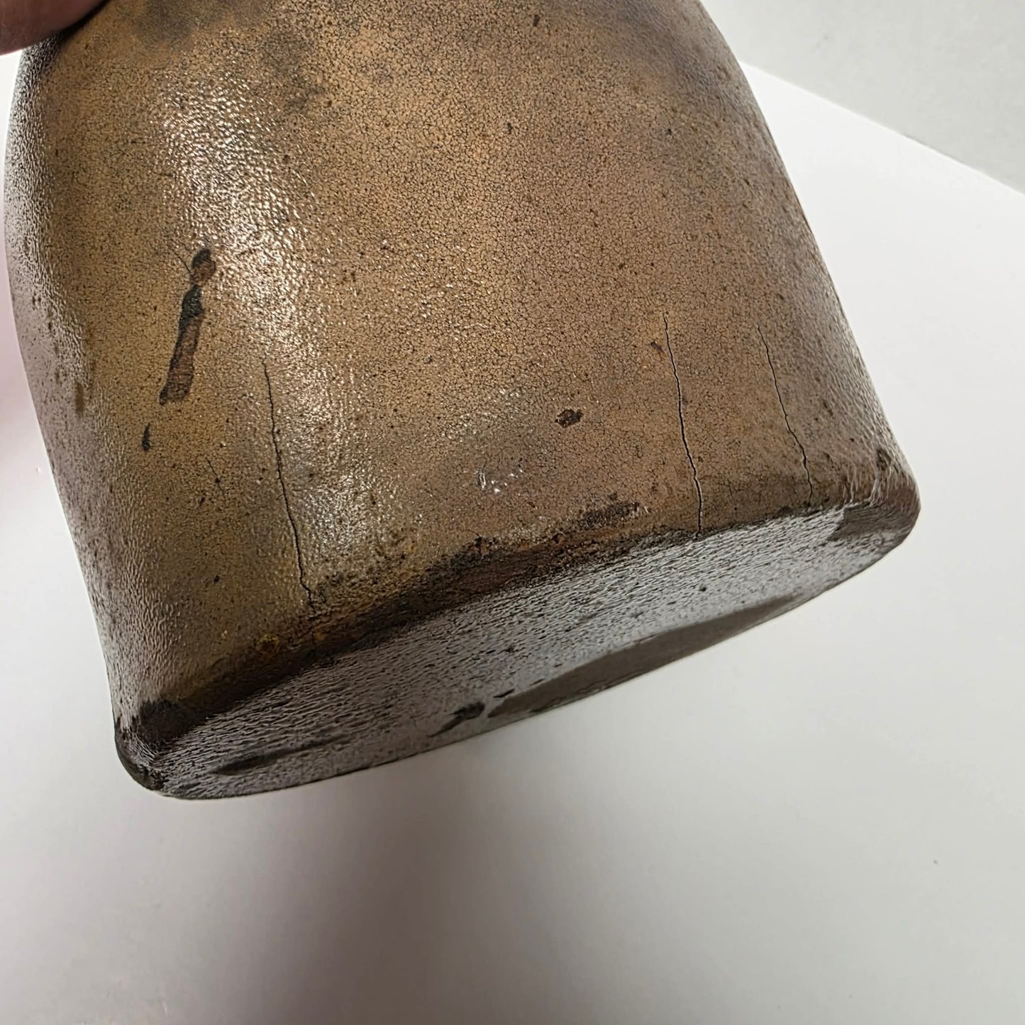 Antique W.E. Welding Brantford Ontario Salt Glaze Crock Jug 11”