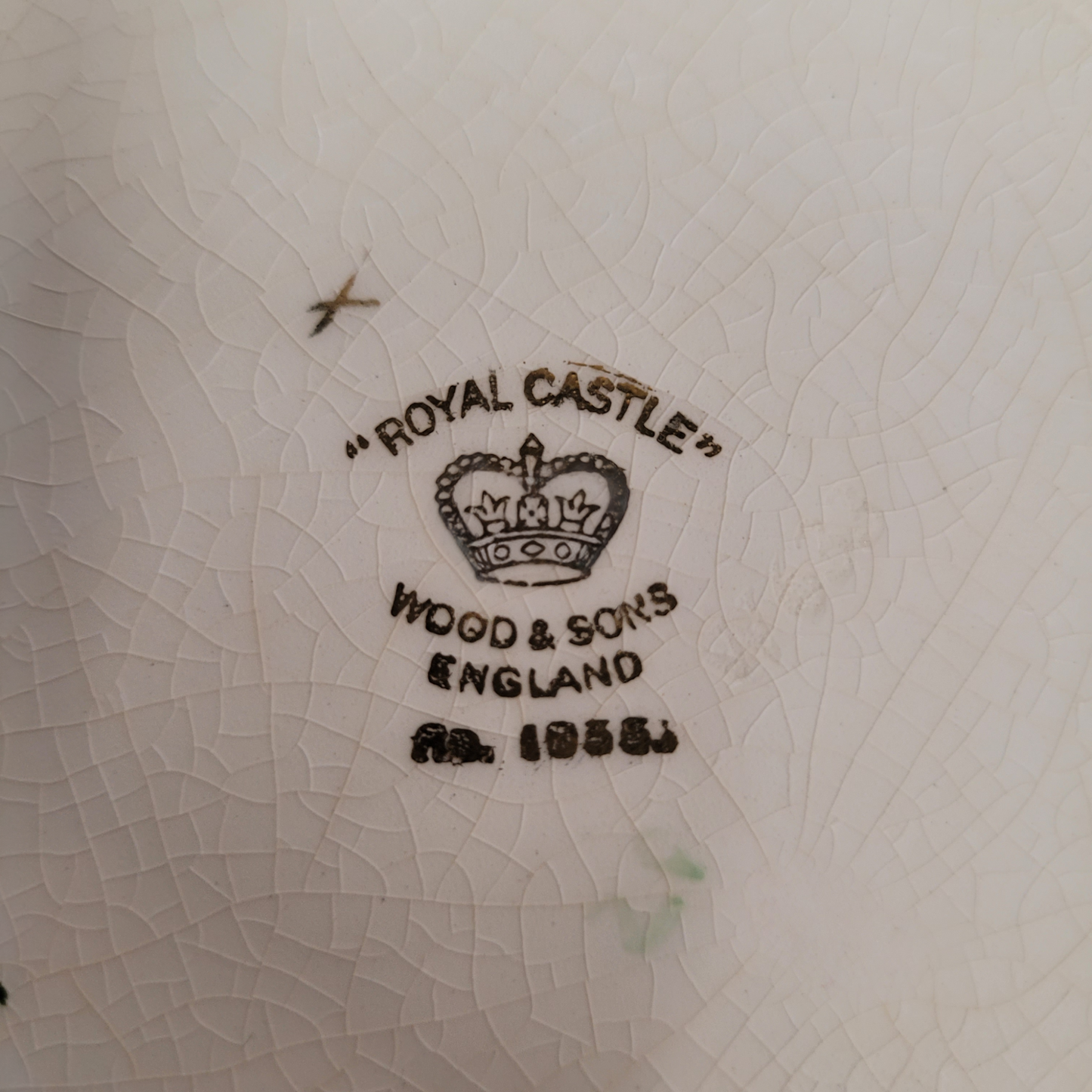 Set Of 4 Vintage Wood And Sons Royal Castle 1930's 8.5" Square Salad Plates Made in England