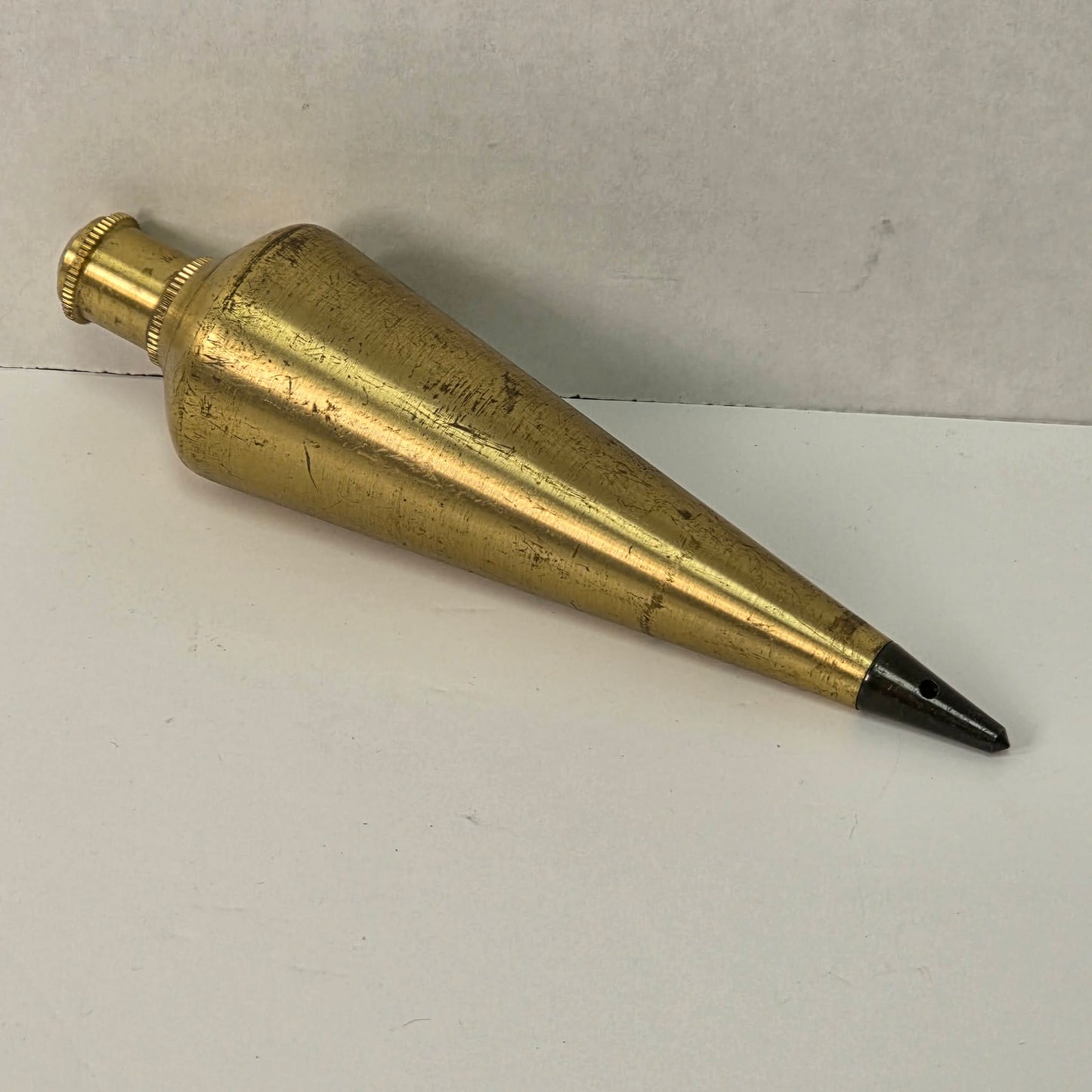 Antique Solid Brass Carpenter’s Plumb Bob 5.5”