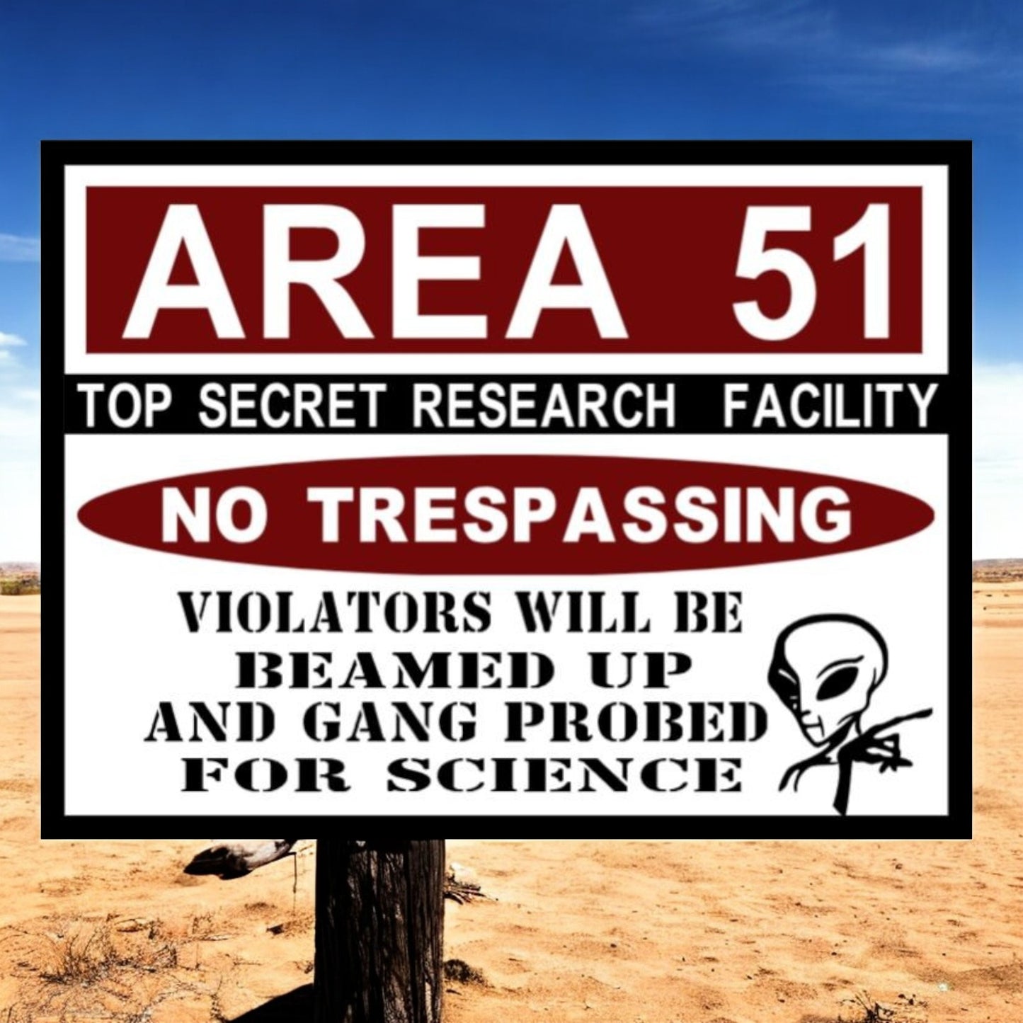 area 51 sign