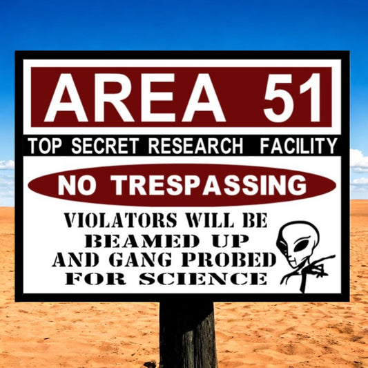 area 51 sign