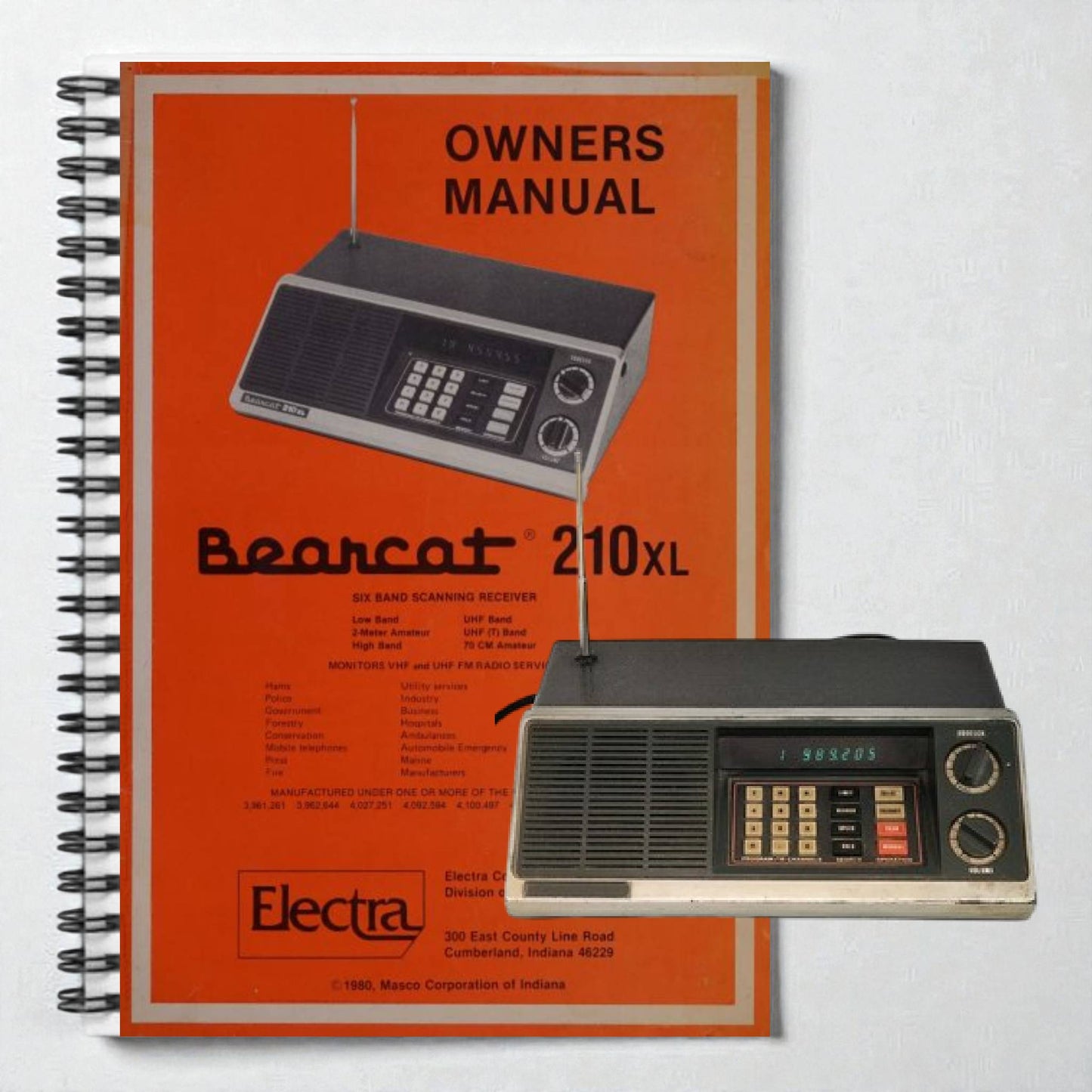 Bearcat 210XL 6-Band Scanning Receiver User Manual (Digital Download or Printed Copy)