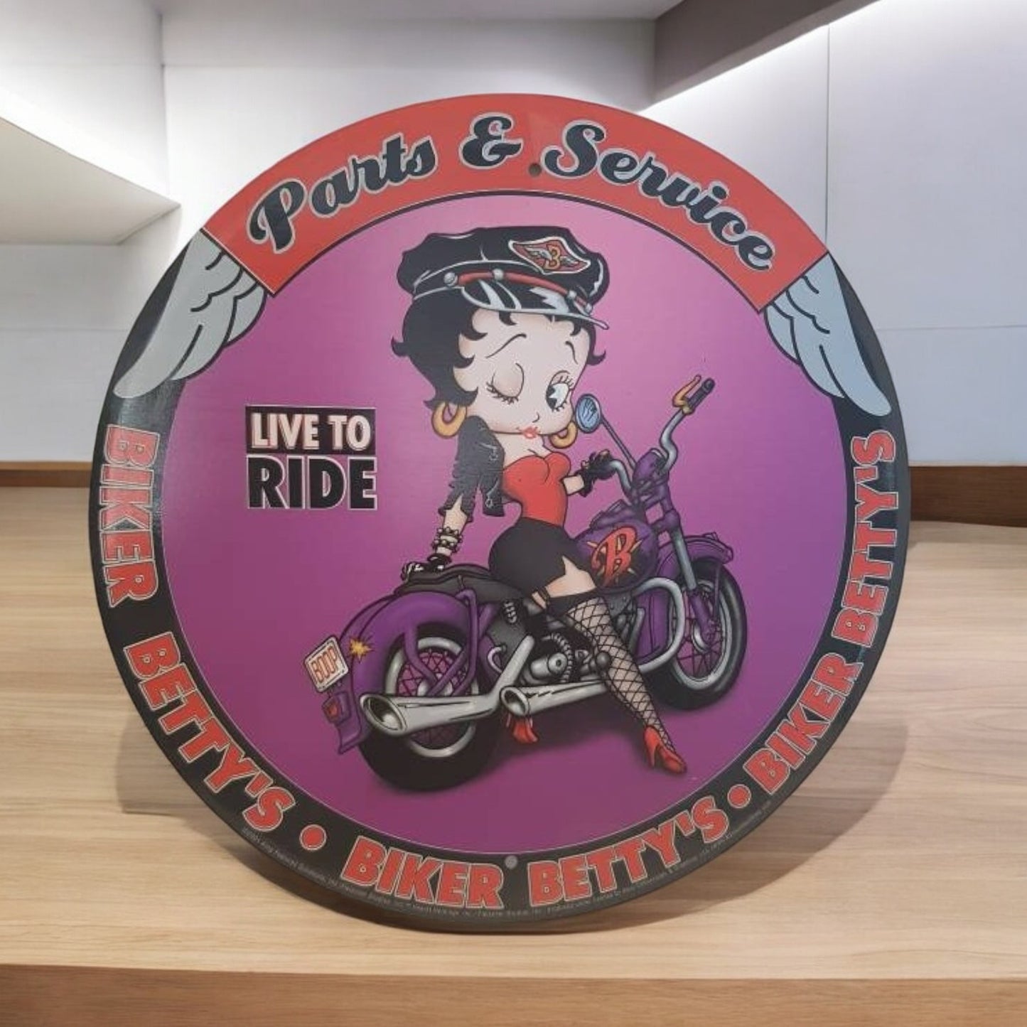 betty boop garage sign