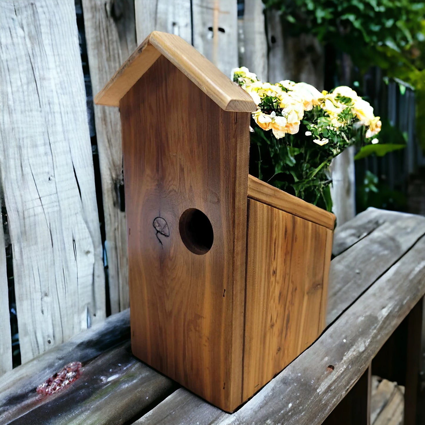 Handcrafted Wooden Birdhouse Garden Decor