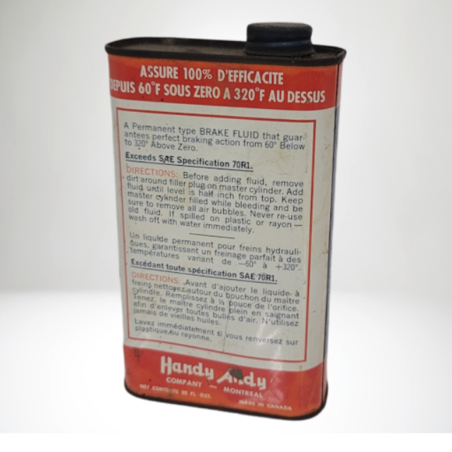 Vintage Cross Country Heavy Duty Brake Fluid Oil Can - Wainfleet Trading Post