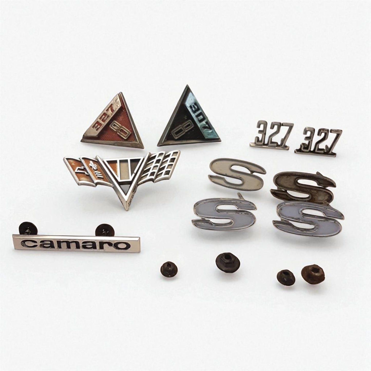 Vintage 1968 Camaro Badges and Decals – 327 307 SS