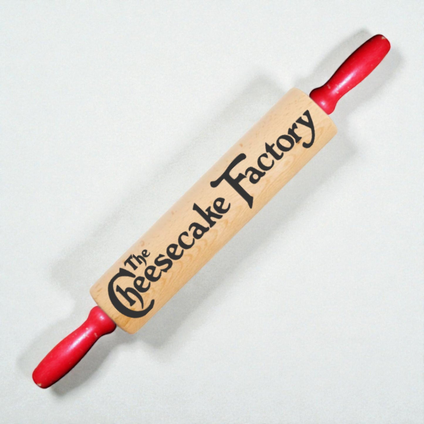 Rustic Country Kitchen Wooden Rolling Pin Decor – “The Cheesecake Factory” Sweet Tooth Bakery Accent