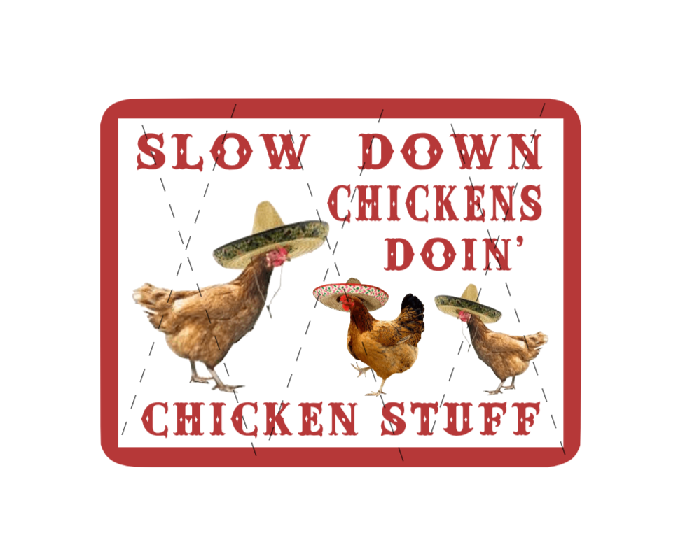 Chicken Coop Sign Warning The Rooster Knows Karate