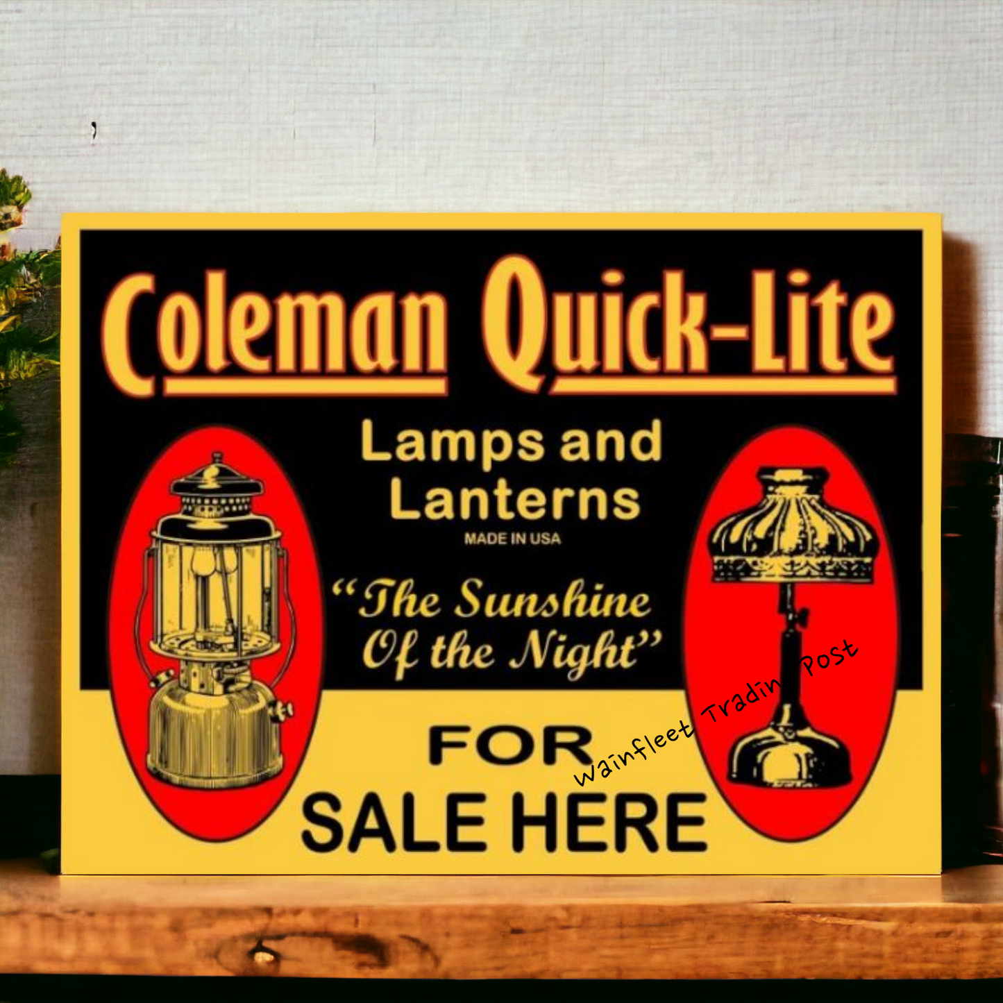 retro coleman sign