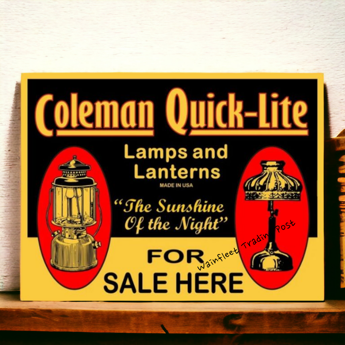 retro coleman sign