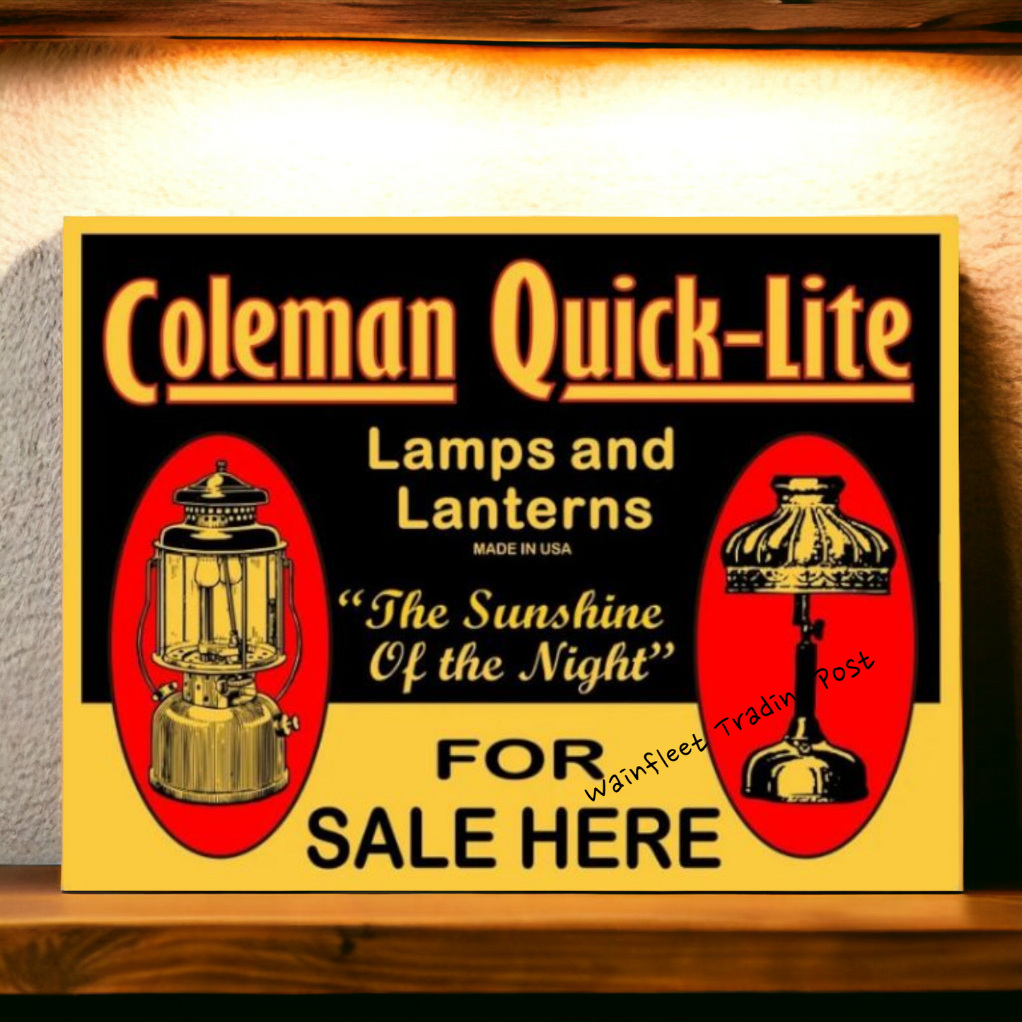 retro coleman sign
