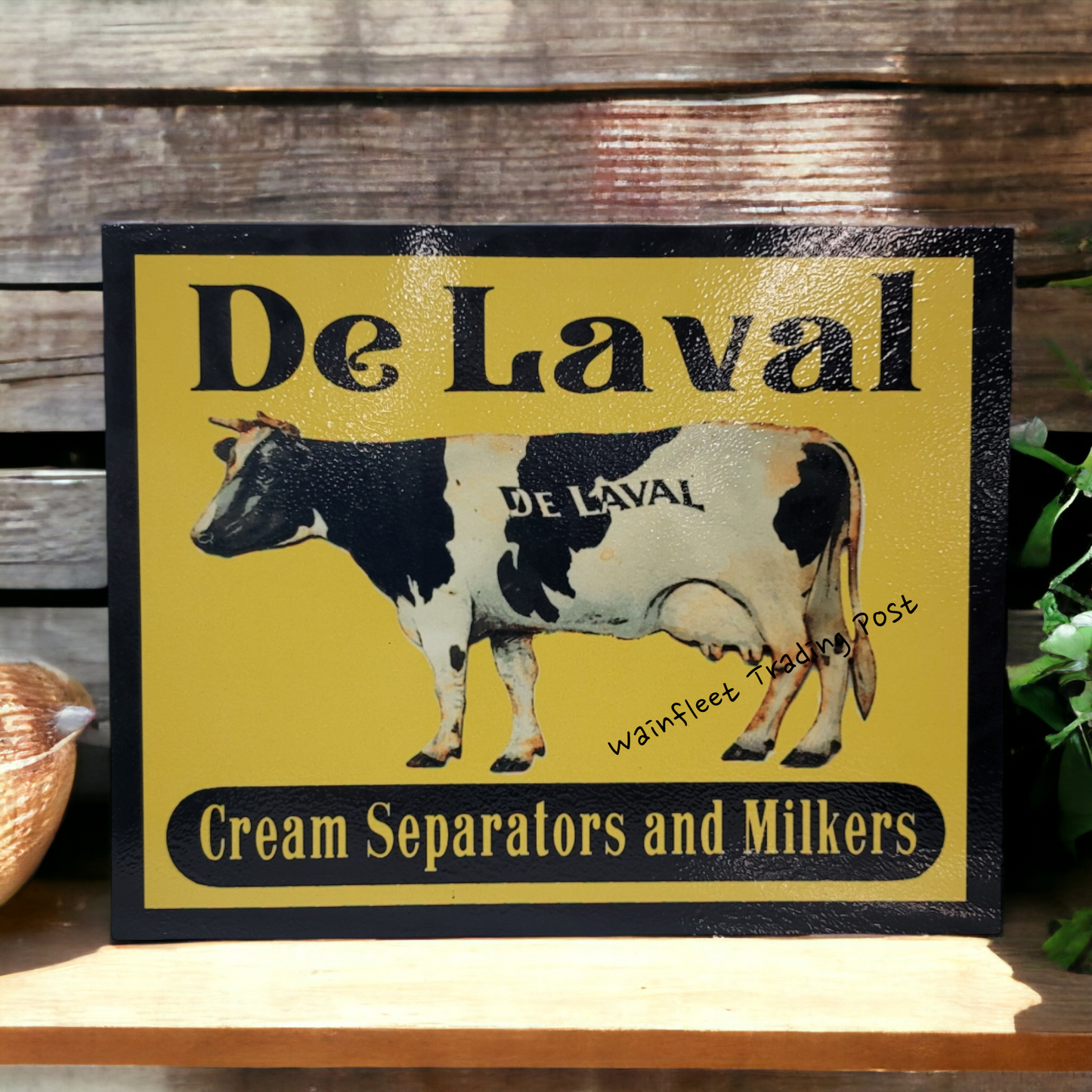 retro de laval farm sign 