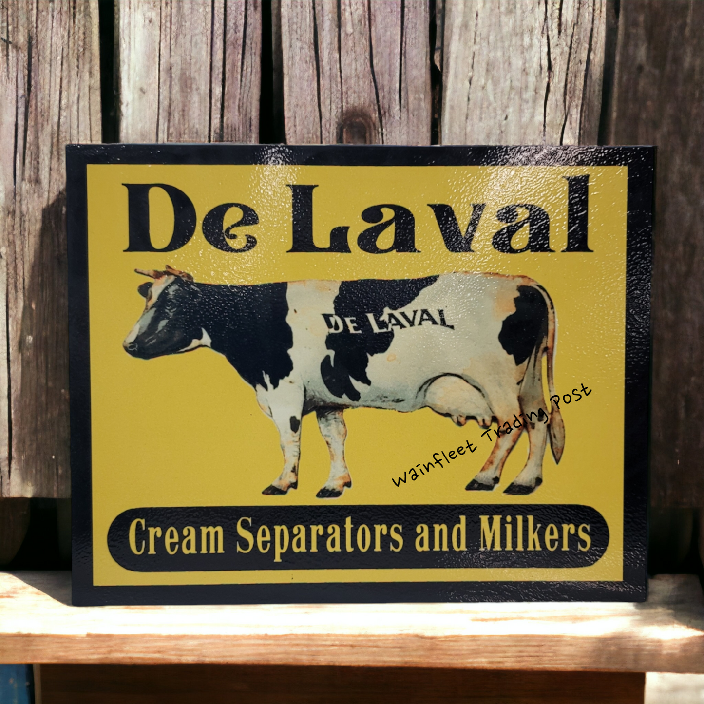 retro de laval farm sign 