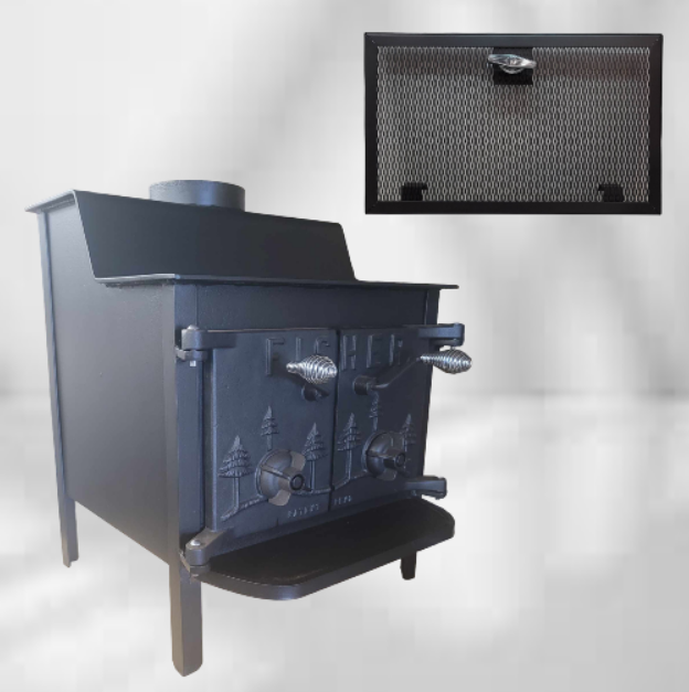 Grandma Bear Fisher Wood Stove Top Venting Chimney