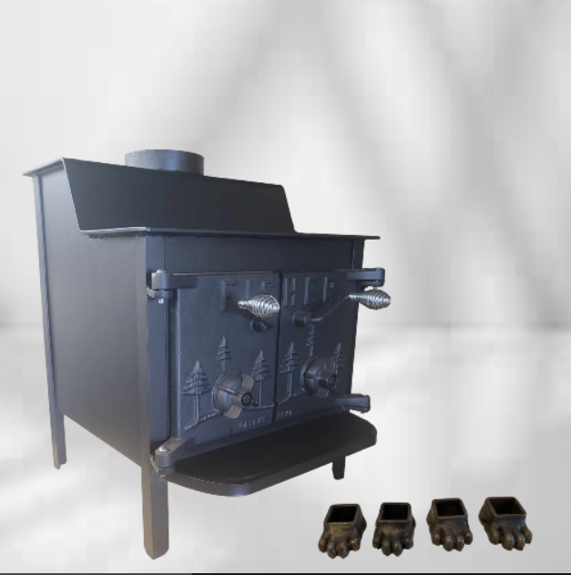 Grandma Bear Fisher Wood Stove Top Venting Chimney