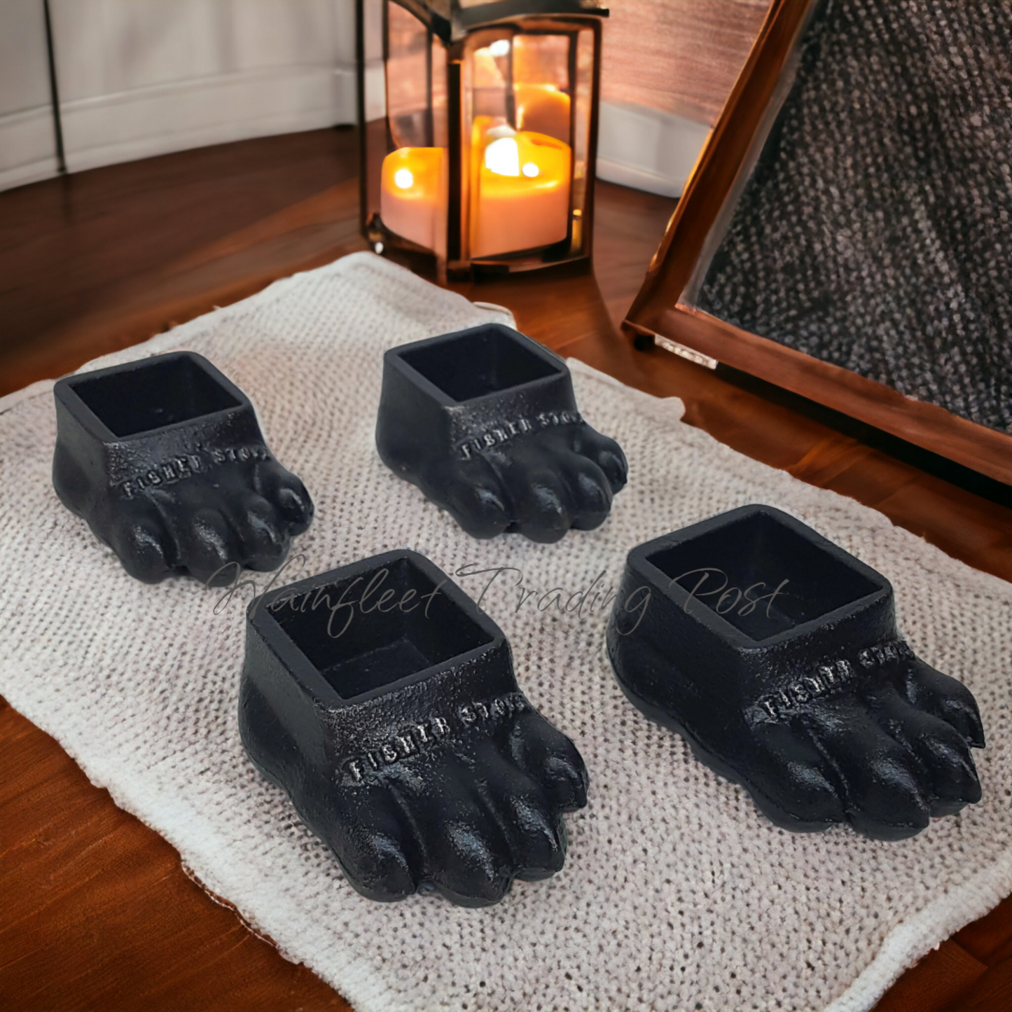 fisher wood stove bear feet