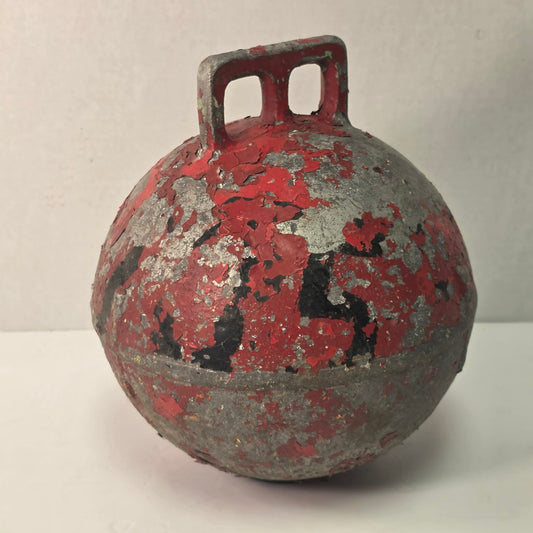 Authentic Newfoundland fishing buoy stamped Phillips Trawl Products Ltd., England.