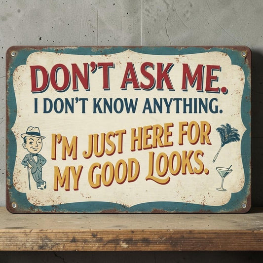 Funny retro office sign