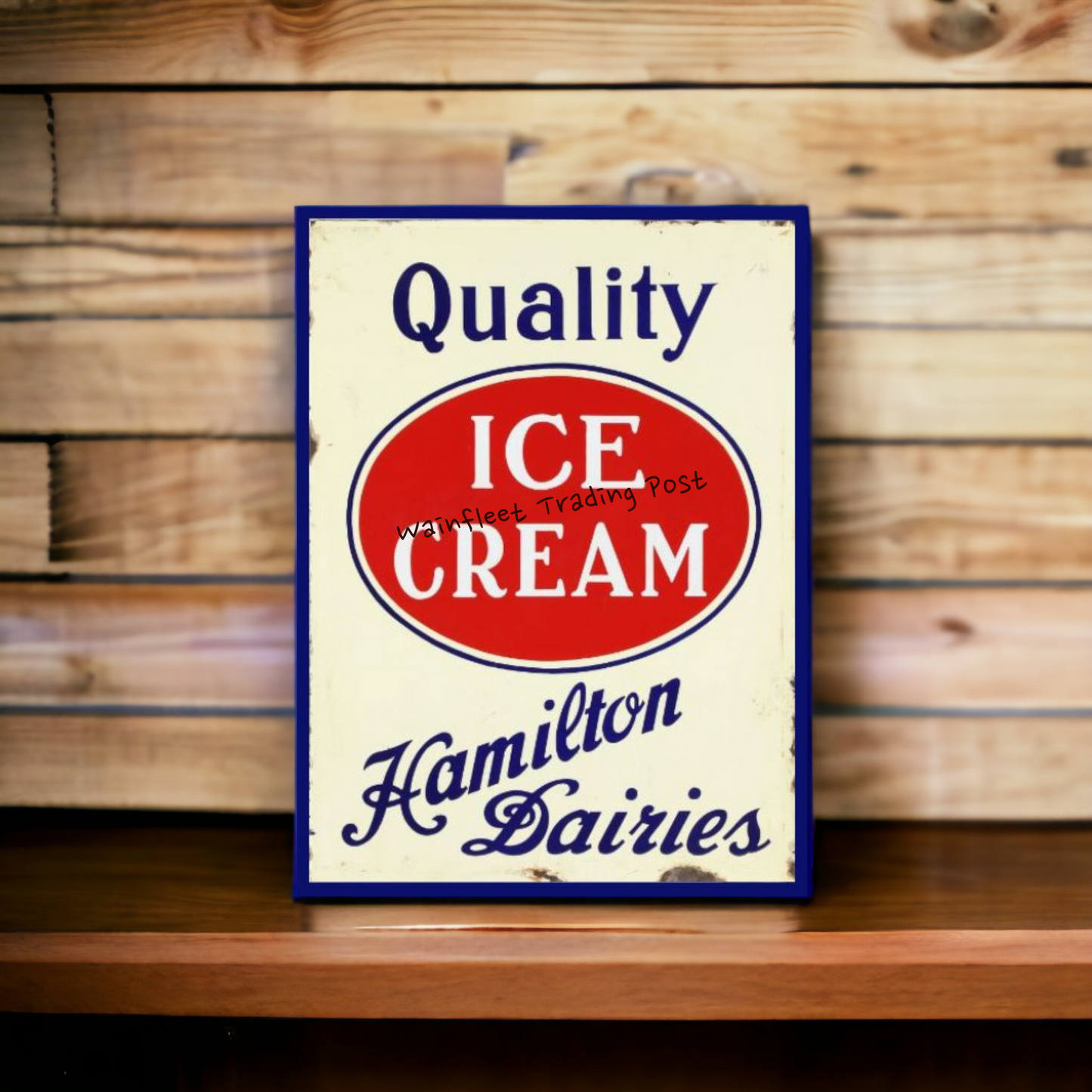 Hamilton Dairies Ice Cream Sign Retro Decor
