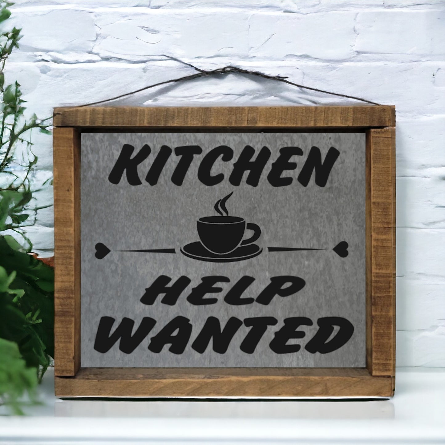 Kitchen Help Wanted Sign Farmhouse Decor