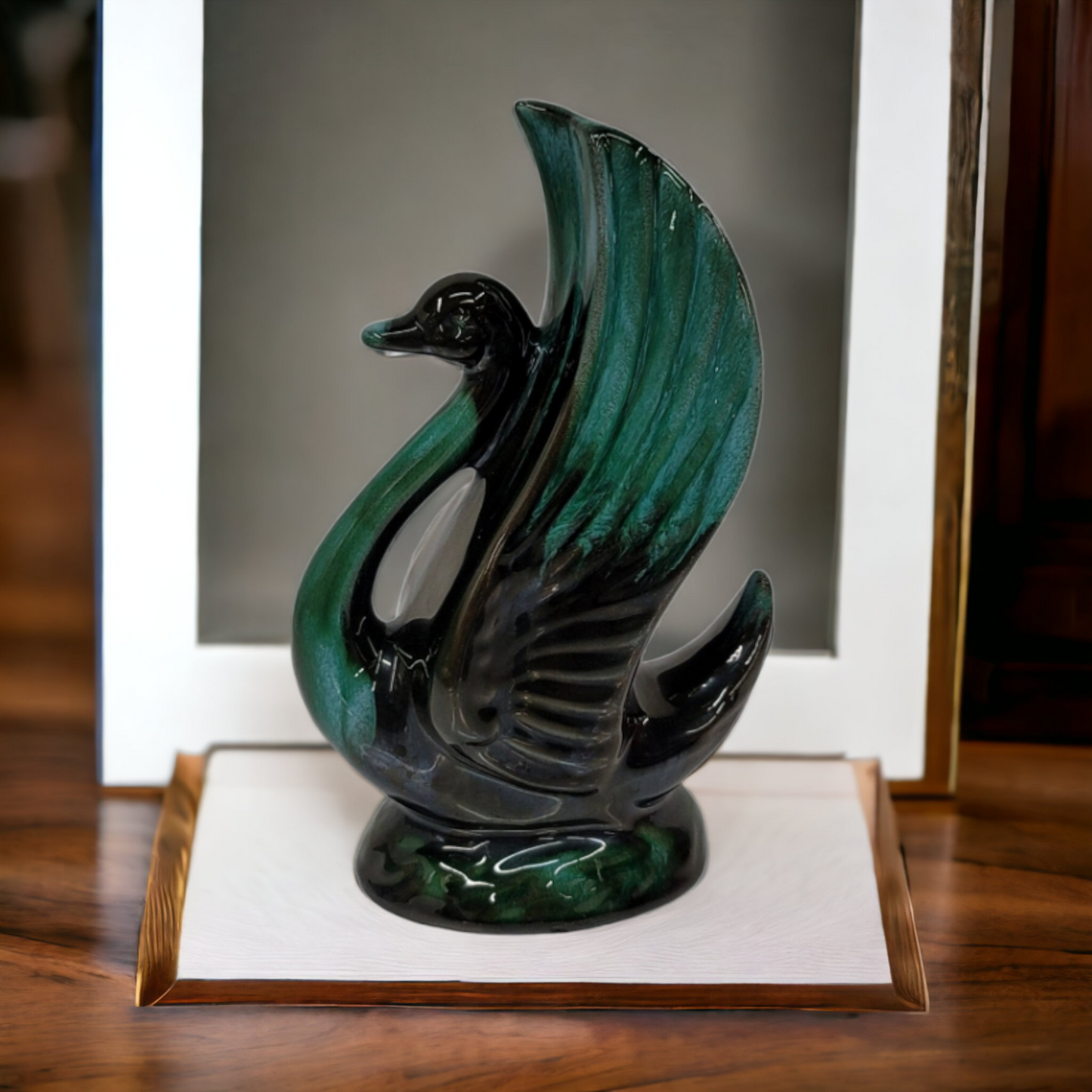 Blue Mountain Pottery Swan Vase